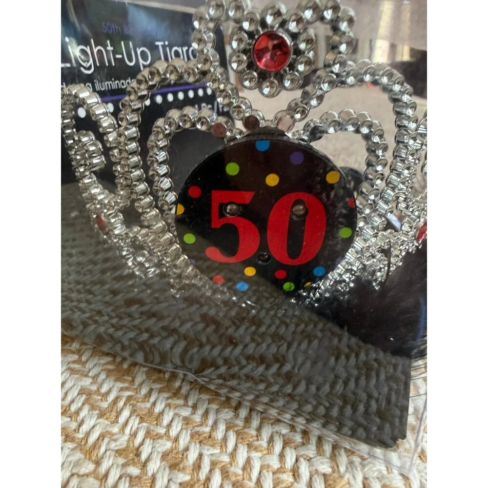 Lit up Tiara 50 birthday